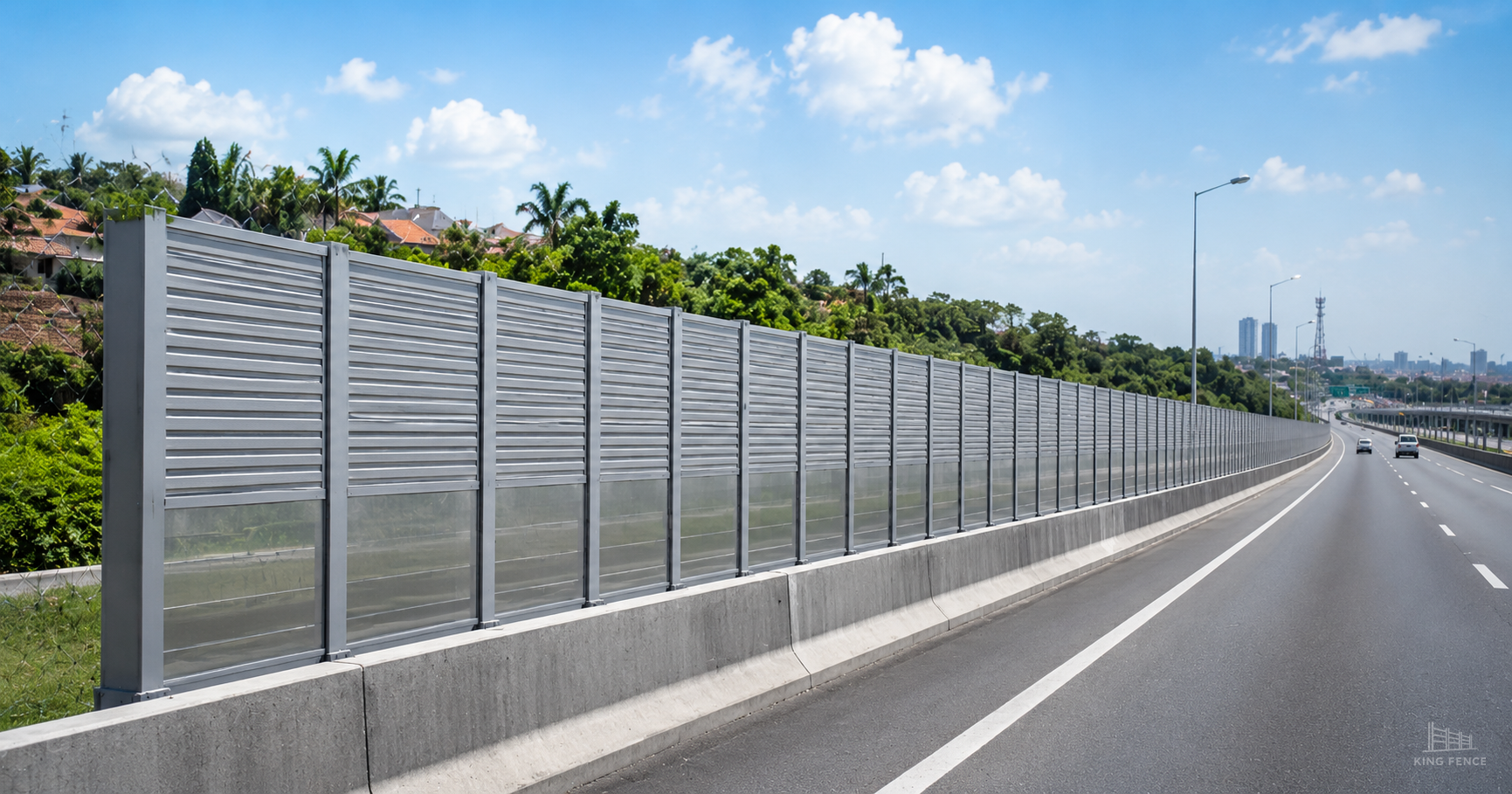 ติดตั้งแผงกันเสียง noise barrier ริมทางด่วนในประเทศไทย