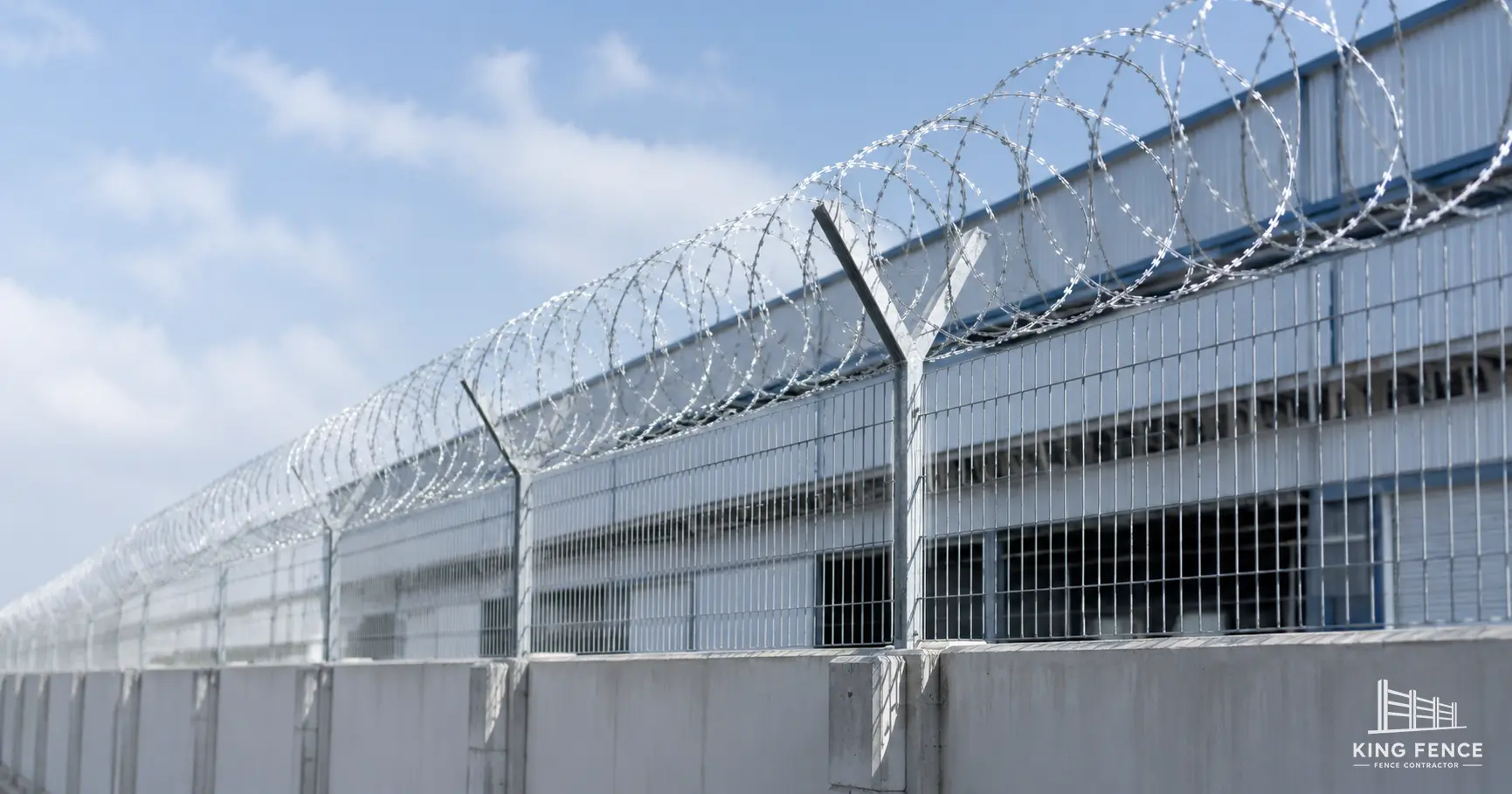 รั้วลวดหีบเพลง razor wire แนวรักษาความปลอดภัยโรงงาน